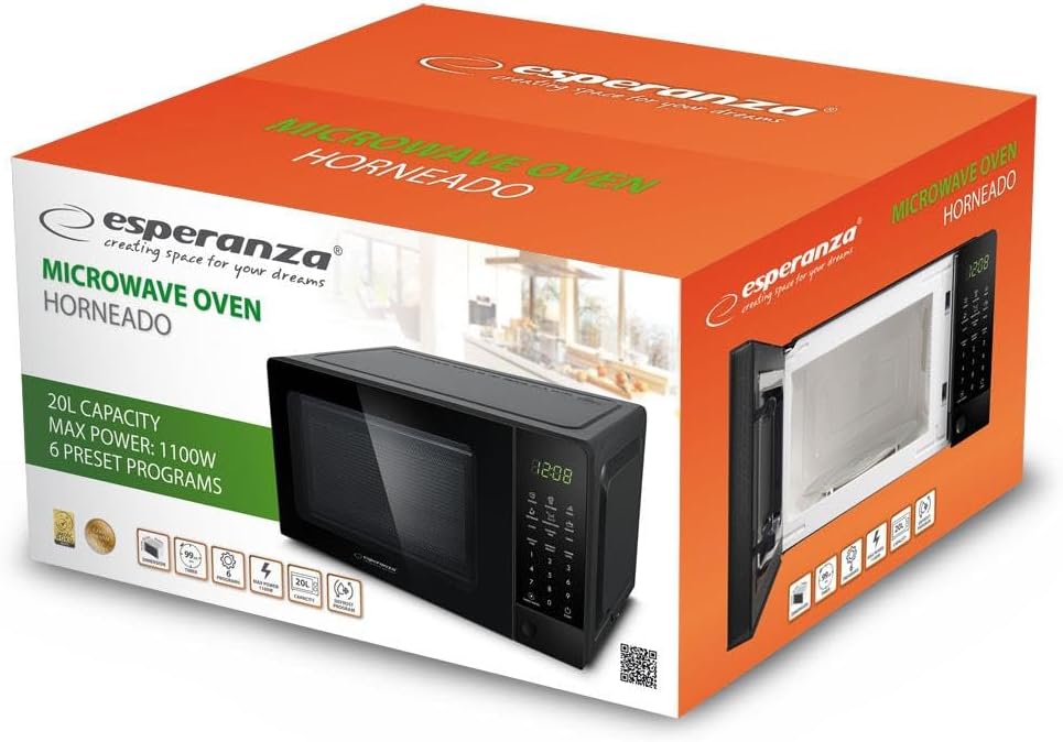 Esperanza EKO009 Microwave Oven 1100W Black