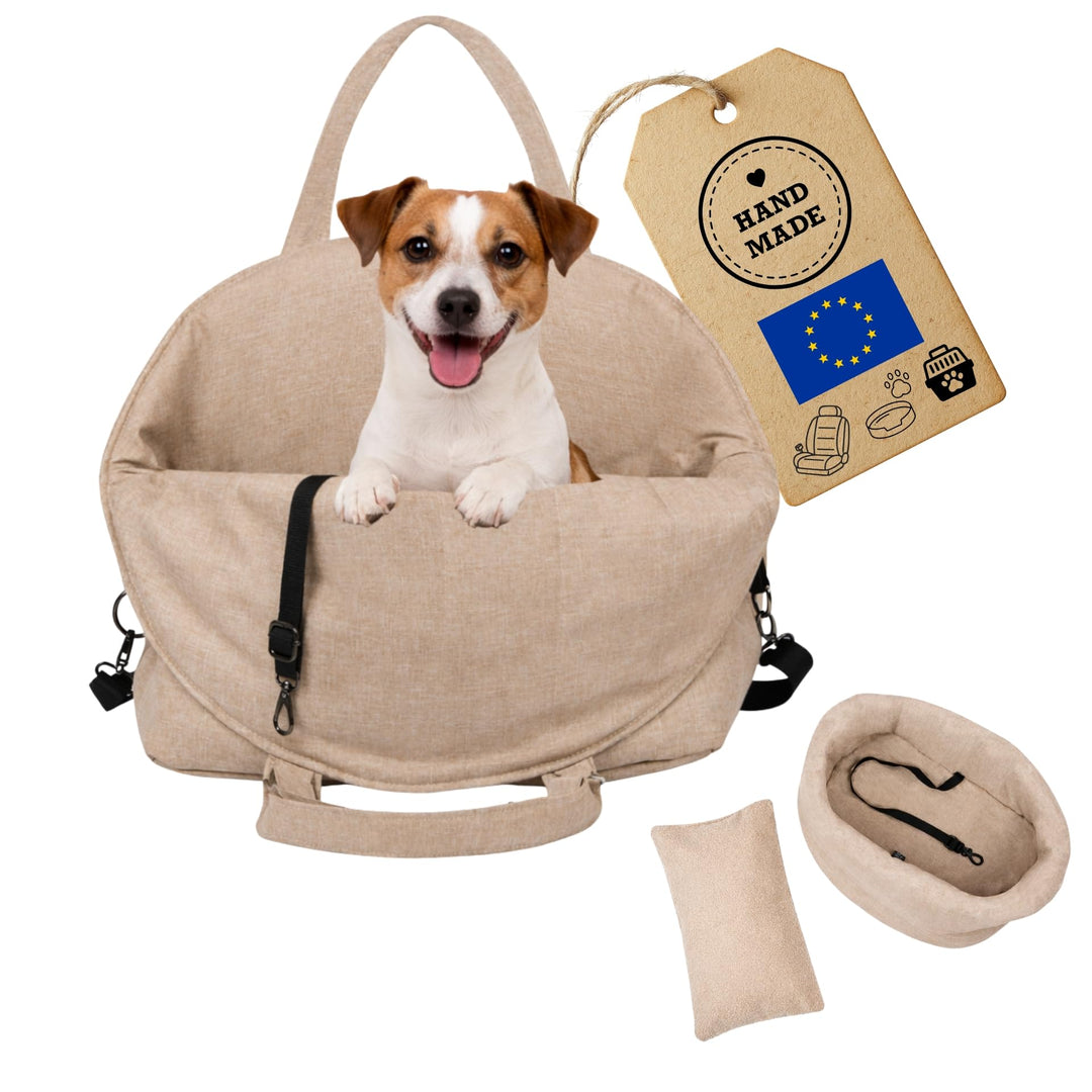 Petsen Hundetasche, Transportbox, 3in1 Hunde &amp; Katzen Tragetasche, Hundetransportbox mit Pet-Kissen,