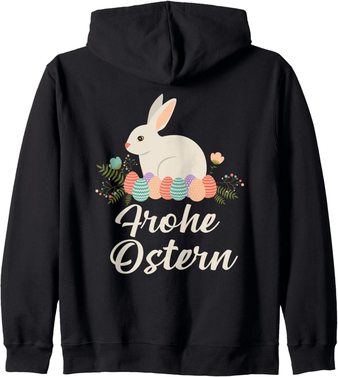 Frohe Ostern Osterhase Outfit Geschenk Ostereier Osternest Kapuzenjacke