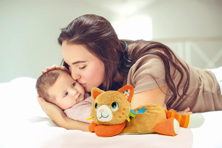 Clementoni Baby Kitty - Schlaf- und Kuschelkätzchen - Schnurrendes Plüsch-Kuscheltier zur Beruhigung