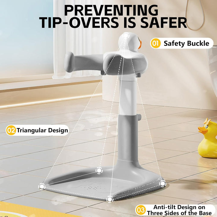 Baby Dusche Ständer – Einstellbarer Baby Shower Stand Support mit AntiRutsch-Basis,Einstellbarer Dus
