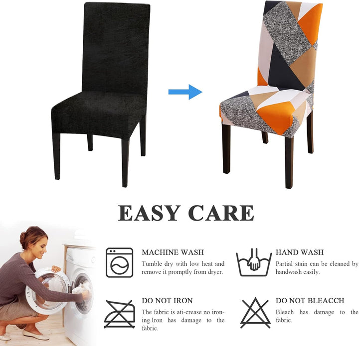 Lydevo Stuhlhussen 6er Set Stretch Moderne Stuhlhussen für Esszimmerstühle Stuhlhussen für Schwingst