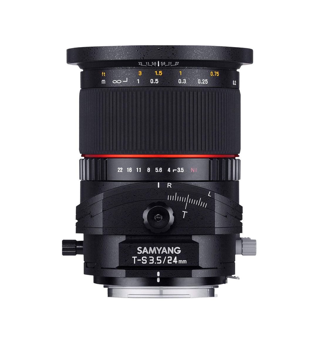 SAMYANG 885175 24/3,5 Objektiv DSLR T/S Canon EF manueller Fokus Tilt and Shift Fotoobjektiv Weitwin