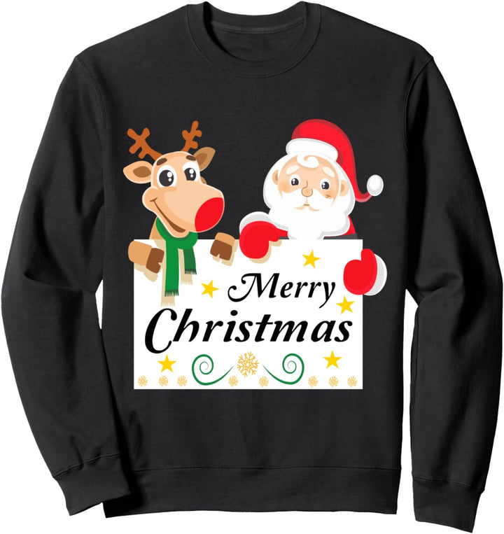 Weihnachtsoutfit Rentier Santa Claus Merry Christmas Sweatshirt