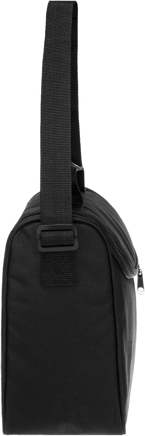 anndora Mini Kühltasche 4 Liter Vespertasche lunchbag - Farbwahl Schwarz, Schwarz
