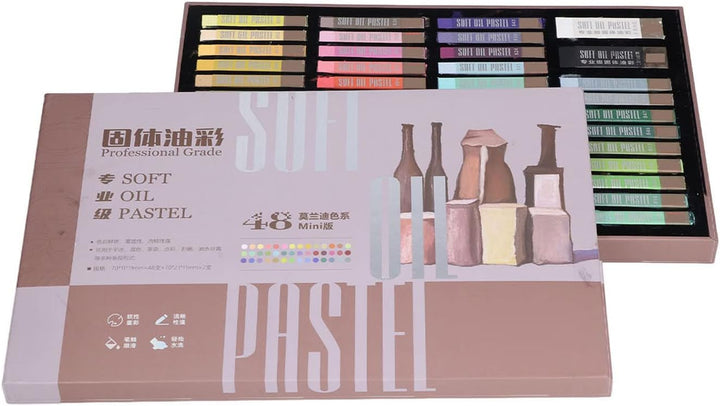 Qcwwy Zeichnen Pastelle Öl Pastelle Vivid Soft Pastelle Pastell Sticks DIY Malen Zubehör für Graffit