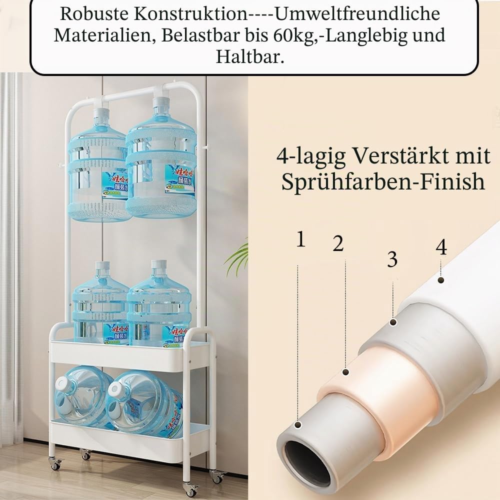 Kleiderständer Aus Metall, 2-Stöckig - Kleiderstange Für Schlafzimmer Mit Doppelten Aufbewahrungsreg