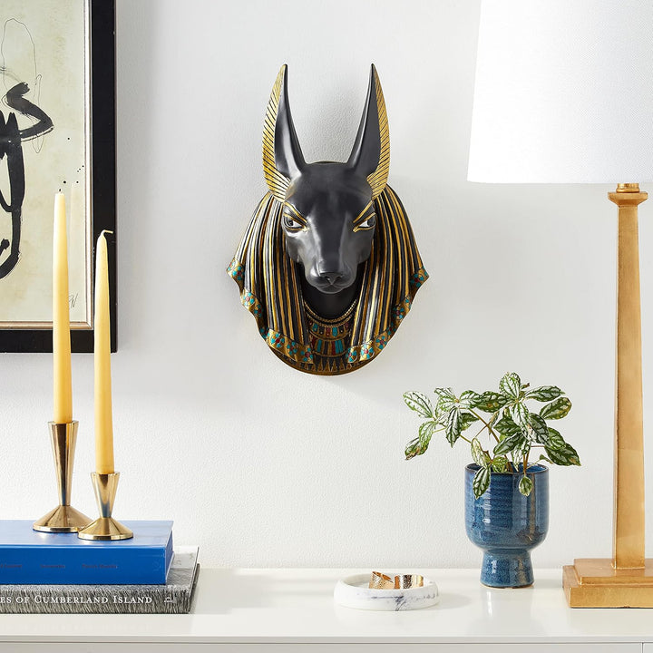 Design Toscano Gott Anubis, der Schakal, Wandfigur 15 Inch, 15 Inch