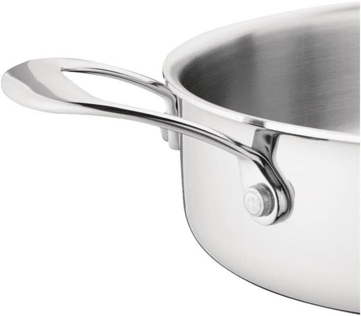 Vogue GG031 dreiwandige Schmorpfanne, Edelstahl, 240 mm Durchmesser 9 1/2"/ 240mm, 9 1/2"/ 240mm