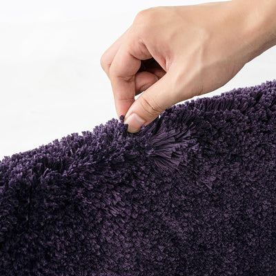 MIULEE Badematte Weiche Badteppich rutschfest Badvorleger Fussmatte Badzimmermatte Bettvorleger Flau