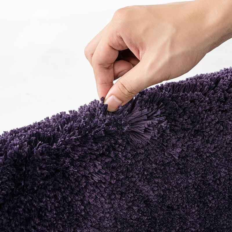 MIULEE Badematte Weiche Badteppich rutschfest Badvorleger Fussmatte Badzimmermatte Bettvorleger Flau