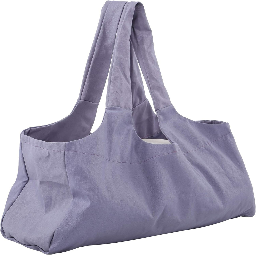 Yogatasche, Lila übergrosse Sporttasche, Wasserdicht Tragetasche für Yogamatten Canvas-Material Dame