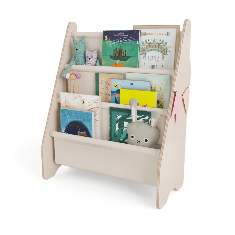 MAMOI® Bücherregal für Kinder, Bücherkiste für kinderzimmer, Book Shelf, Buchregal, Wandregal kinder