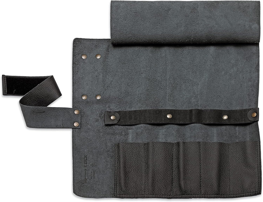 F.DICK Leder-Rolltasche (ohne Bestückung, schwarz, ausgerollt 47x45cm) 8106801-01 ohne Inhalt, ohne