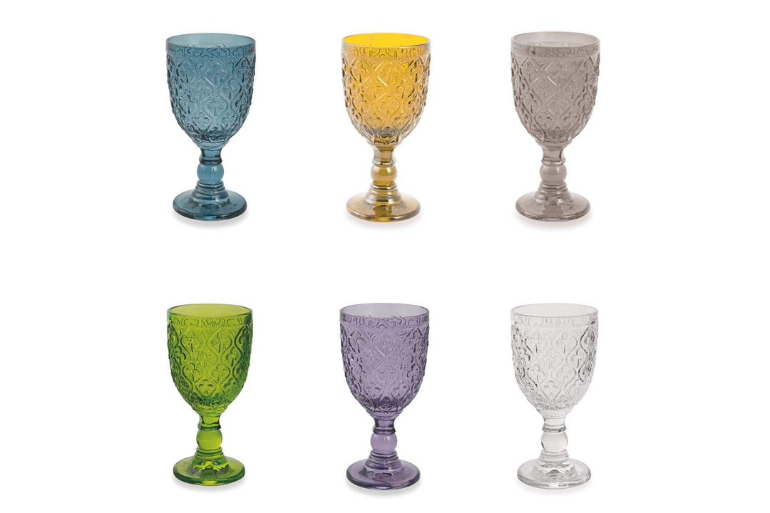 Villa d'Este Home Tivoli 5903650 Marrakesch Set mit 6 Gläsern, 280 ml, sortiert