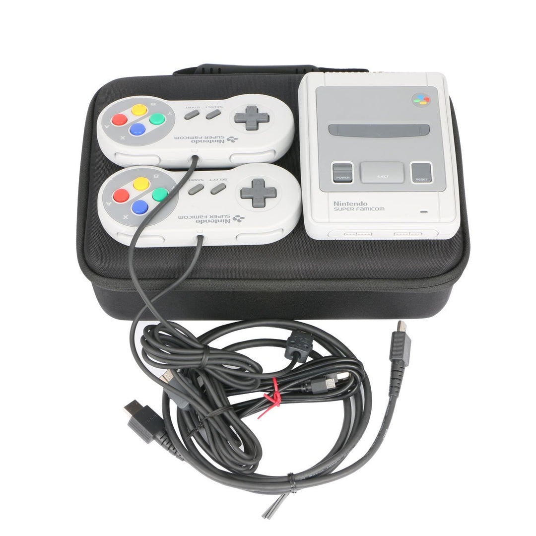 co2CREA Tasche für Nintendo Classic Mini Konsole,Schutz Hart Shell Tragetasche für Super NES / Super