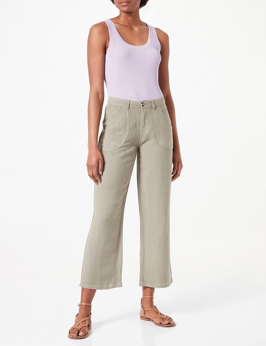 Timezone Damen Loose RiaTZ Cropped 25W Light Khaki, 25W Light Khaki