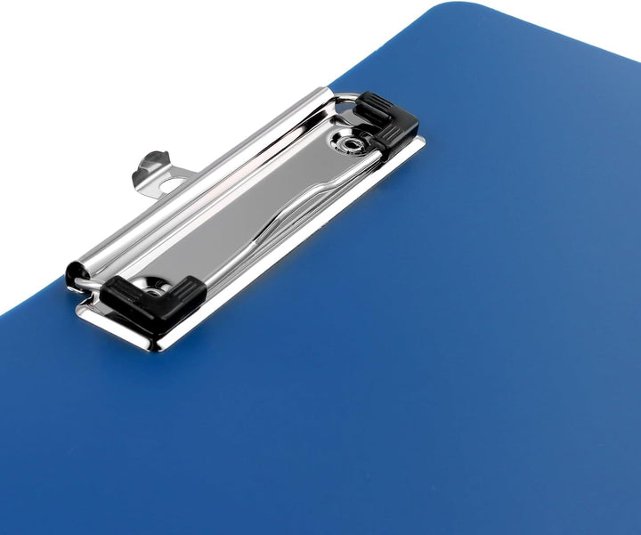 12 Stück Klemmbrett A4, 31,5 x 22,5cm Blau Schreibplatte aus Kunststoff, Klemmbretter A4 für Büro un