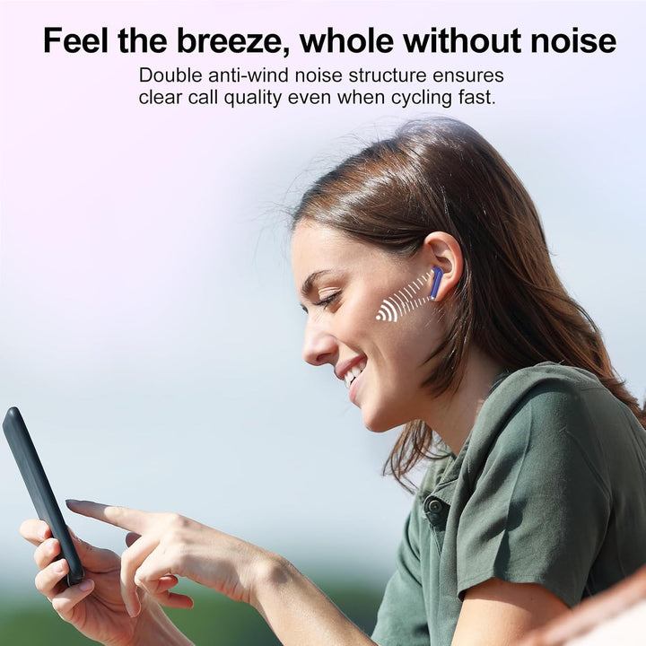 Bluetooth Kopfhörer In Ear, Kopfhörer Kabellos Bluetooth 5.3, Ultraleicht Ohrhörer mit HD Mikrofon,