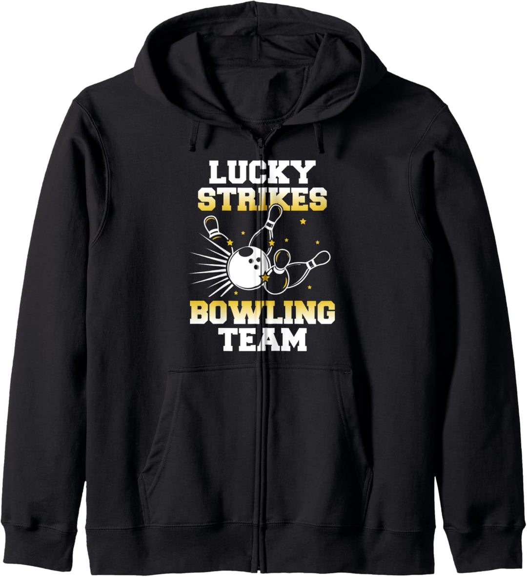 Lustige Lucky Strikes Bowling Team Bowler Bowl Ball Geschenk Kapuzenjacke
