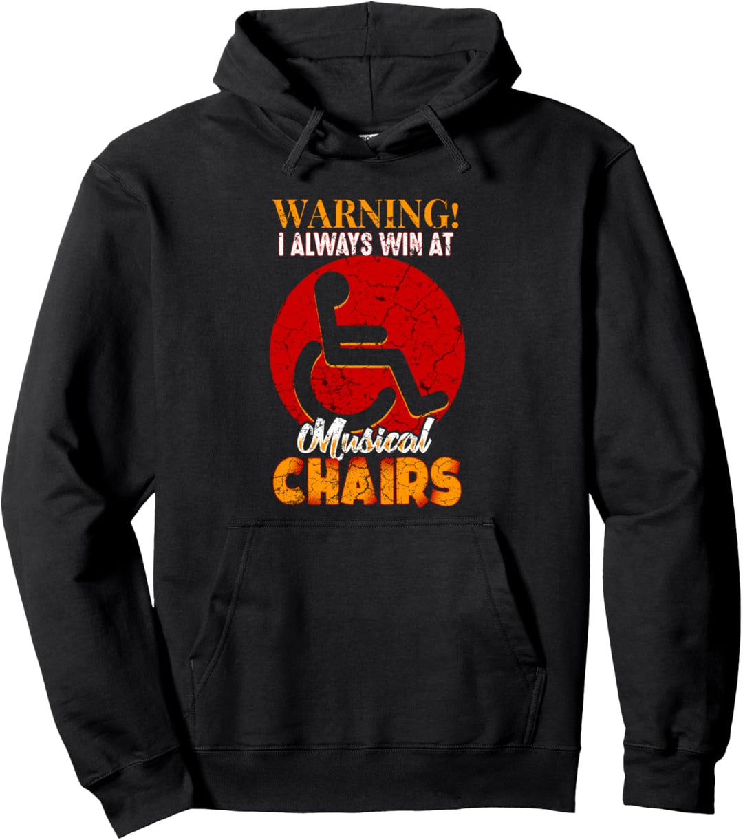 Rollstuhl Humor Behinderung Handicap Rollstuhlfahrer Pullover Hoodie
