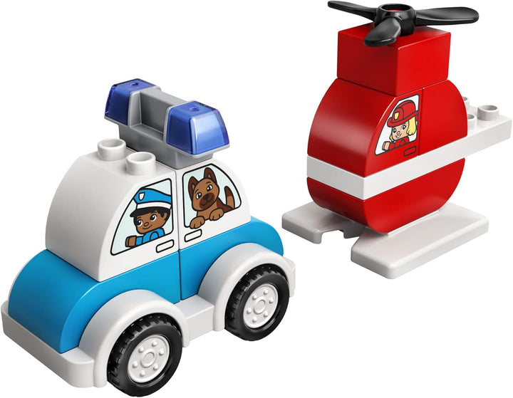 LEGO 10957 DUPLO My First Mein erster Feuerwehrhubschrauber und Mein erstes Polizeiauto Single, Sing