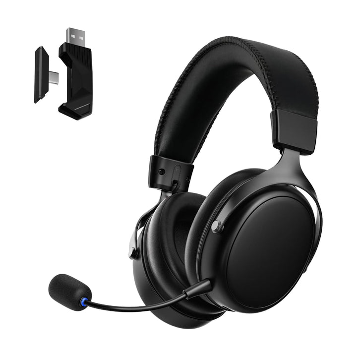 Akko Verge S9 Gaming Headset Kabellos 25ms Niedrige Latenz 250H Akku | Ultraleichtes 270g, 53mm Trei