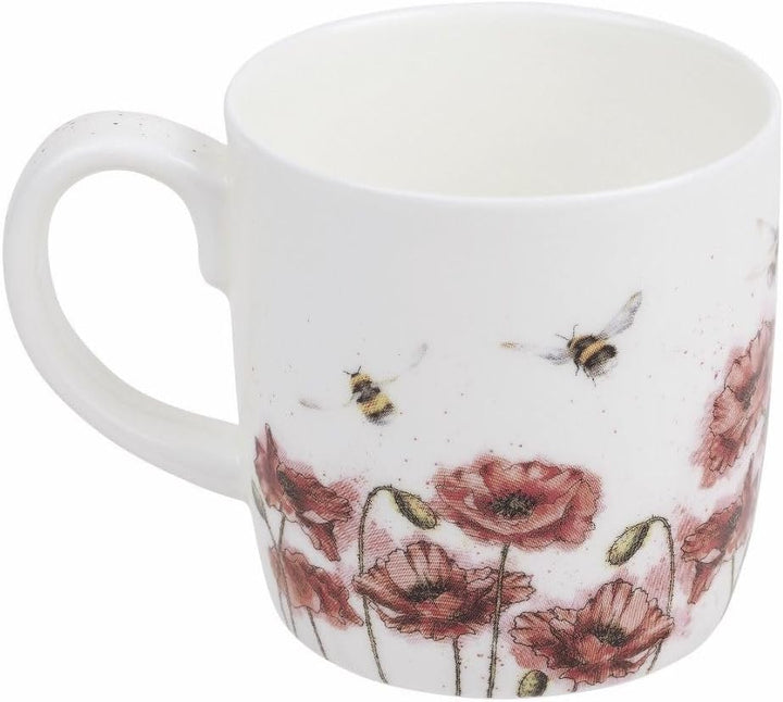 Wrendale Designs Royal Worcester Keramik-Tasse, 0,3 l, Let It Be Hare and Bee