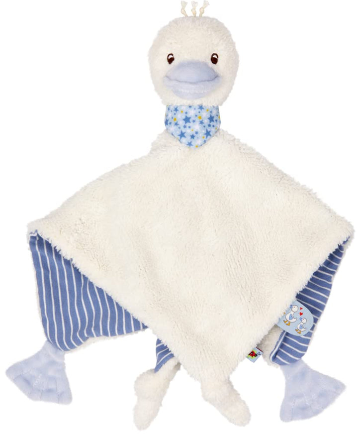 Die Spiegelburg Schnuffeltuch Gans, hellblau - BabyGlück