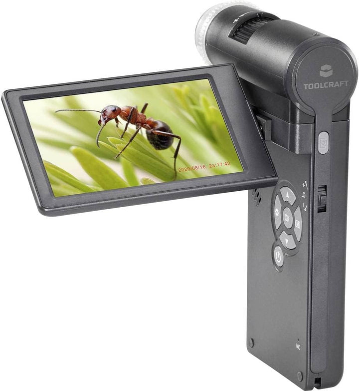 TOOLCRAFT Mikroskop-Kamera mit Monitor 12 Megapixel 300 x Digitale Vergrösserung (max.): 4 x