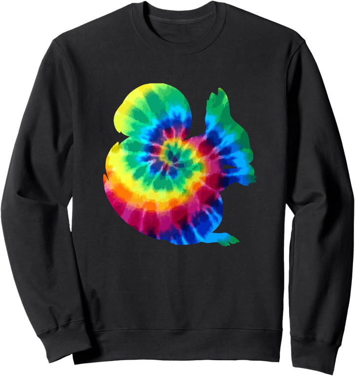 Eichhörnchen Tie Dye Vintage Hippie Eichhörnchen Sweatshirt