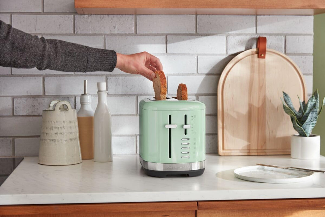 KitchenAid Toaster für 2 Scheiben - Retro Design Toast Machine - 7 verschiedene Funktionen (Pistazie