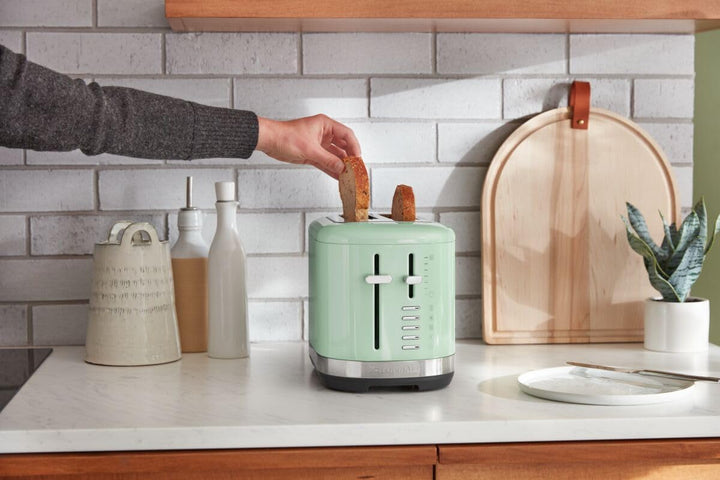 KitchenAid Toaster für 2 Scheiben - Retro Design Toast Machine - 7 verschiedene Funktionen (Pistazie