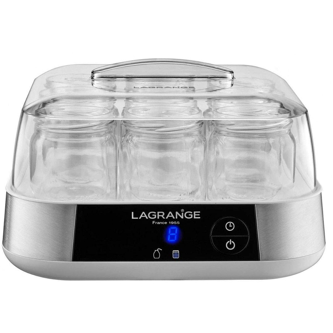 LAGRANGE LA459001 Lagrange-459001 – Joghurtbereiter 9 Töpfe, 18 W, Edelstahl, silberfarben