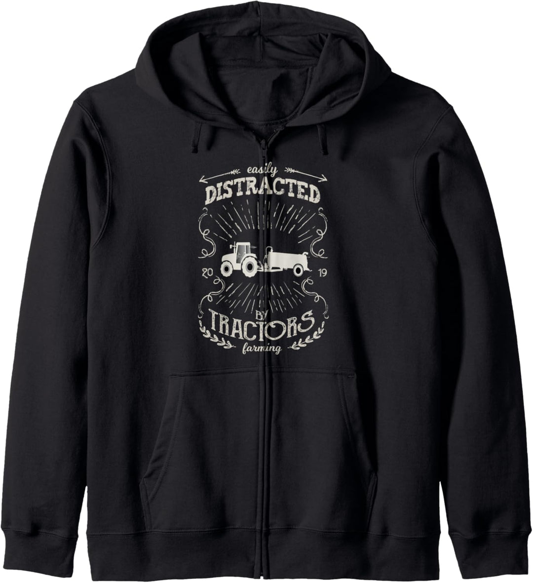 Lustige Geschenkidee für Bauern - Abgelenkt von Traktoren Kapuzenjacke