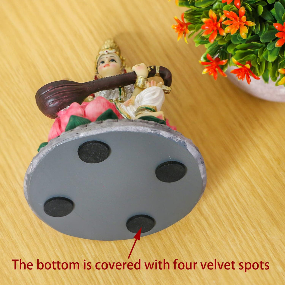 Hinduistische Göttin Saraswati Idol Statue – 13 cm H Saraswati Statue indische spirituelle Kultur Sk