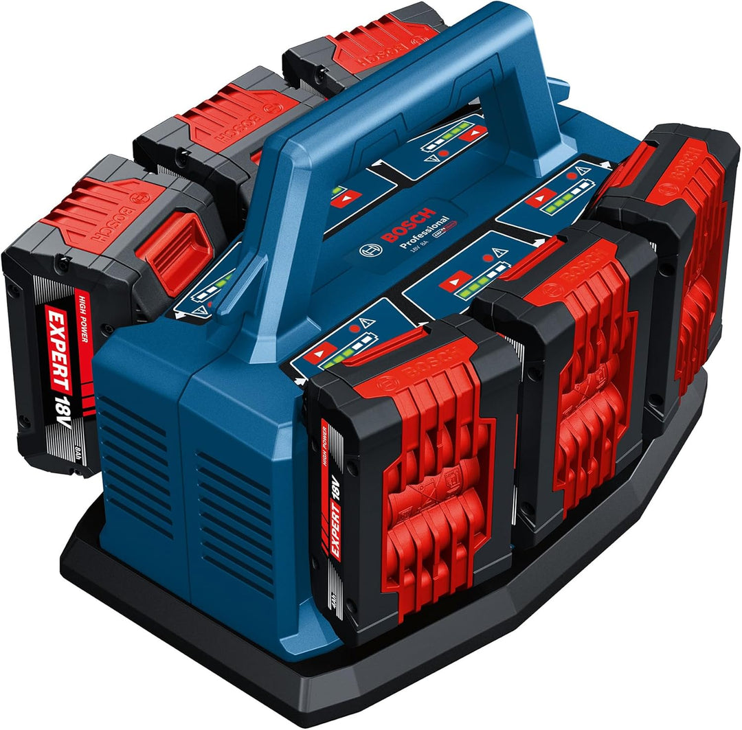 Bosch Professional 18V System Multi-Ladegerät GAL 18V6-8 (inkl. Akkuladestrom: 8A, inkl. L-BOXX-Adap