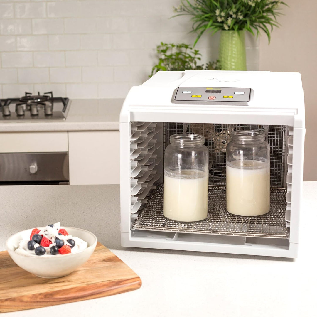 BioChef Arizona Sol Dörrautomat/Dörrgerät mit 6 Einschüben aus Edelstahl PLUS Digitaler Timer + Ther