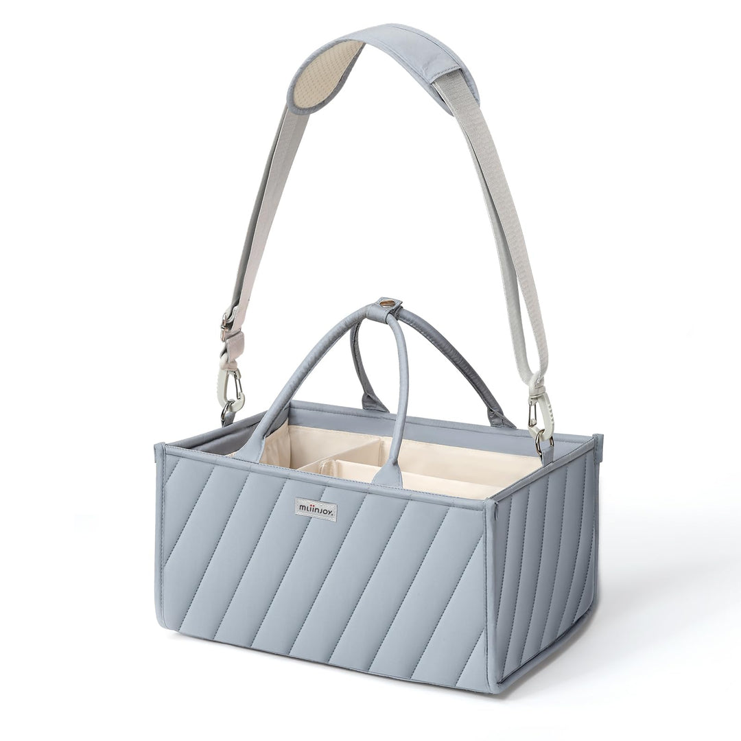 Baby Windel Caddy Organizer tragbare multifunktionale Aufbewahrung mit Papiertasche Schultergurt und