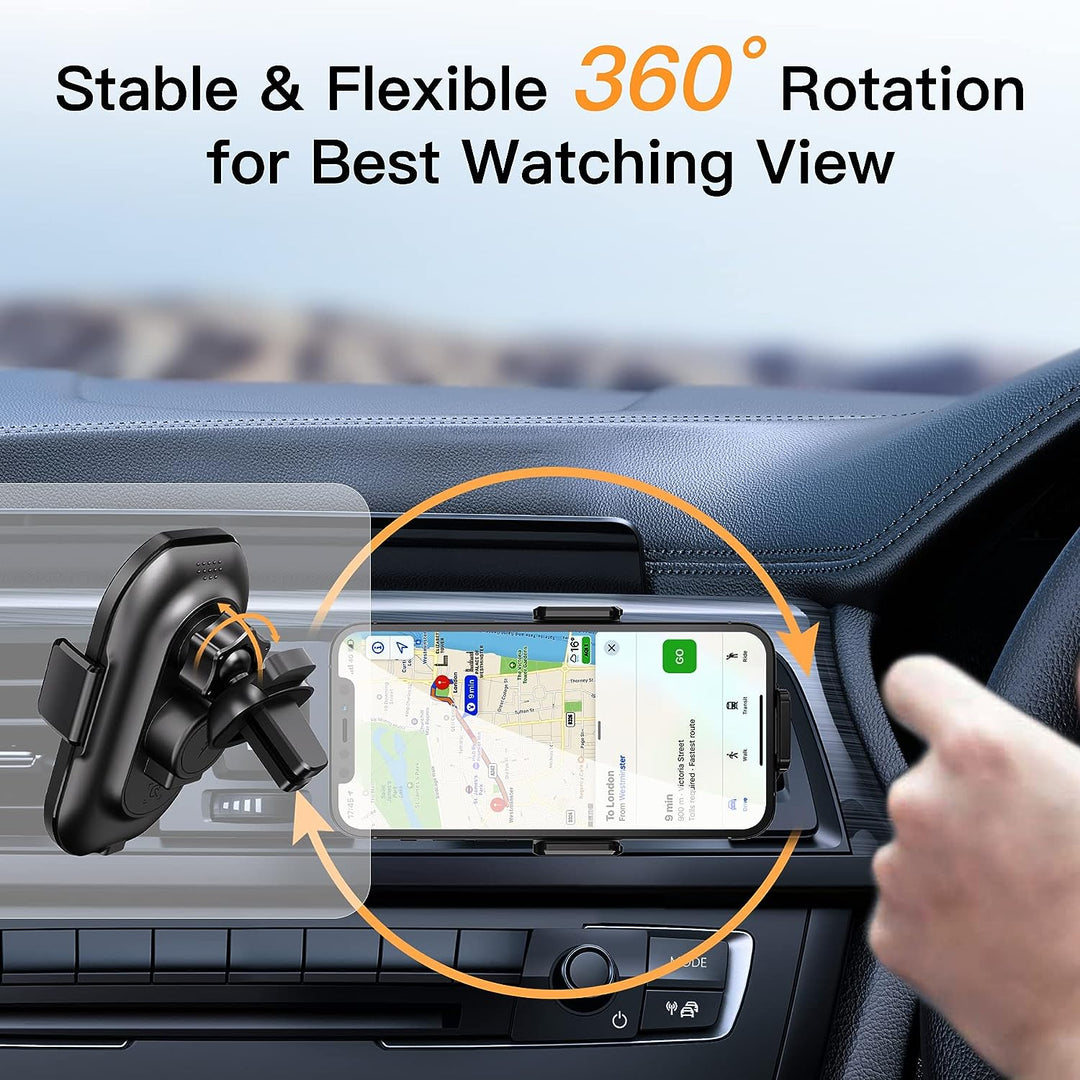 Handyhalterung Auto mit Ladefunktion, 【Smart Sense】 Qi 15W Fast Wireless Charger Auto Induktives Lad