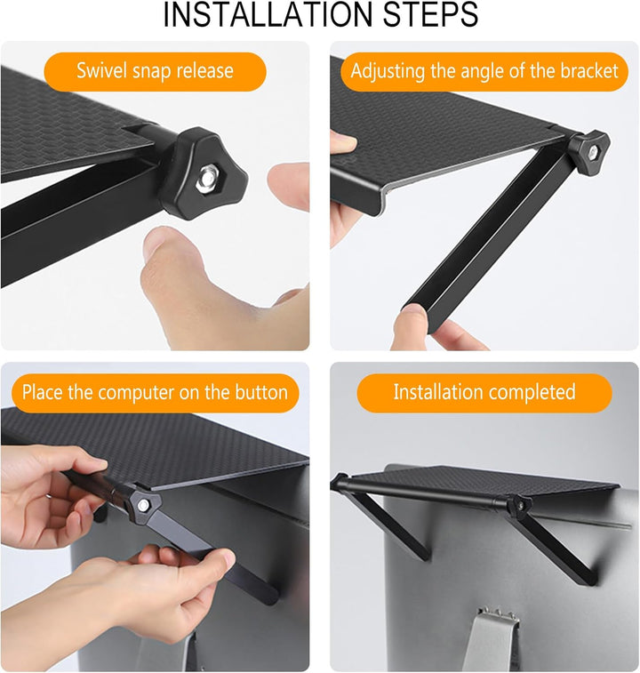 TV Top Regal,Regerly 4 Stück Bildschirm Oberes Regal Screen Top Shelf Verstellbares Oberes Ablagefac