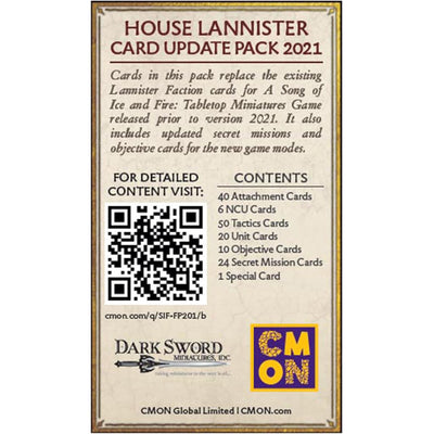 CoolMiniOrNot Inc | Lannister Faction Pack: A Song of Ice and Fire Exp. | Miniatur-Spiel | ab 14 Jah