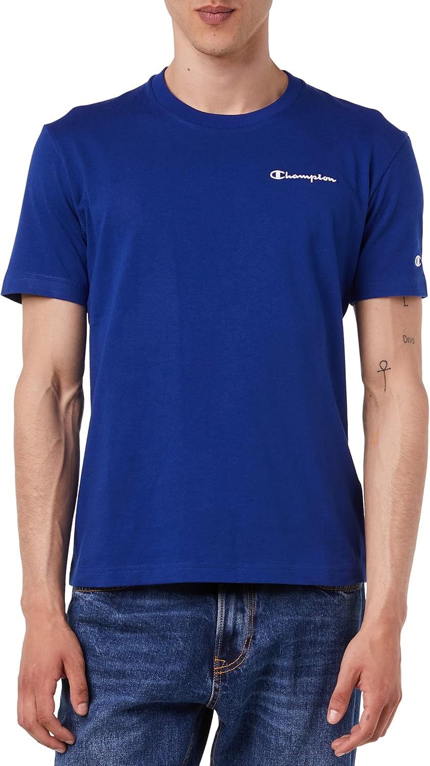 Champion Herren Eco Future Jersey S/S T-Shirt M Blau (College), M Blau (College)