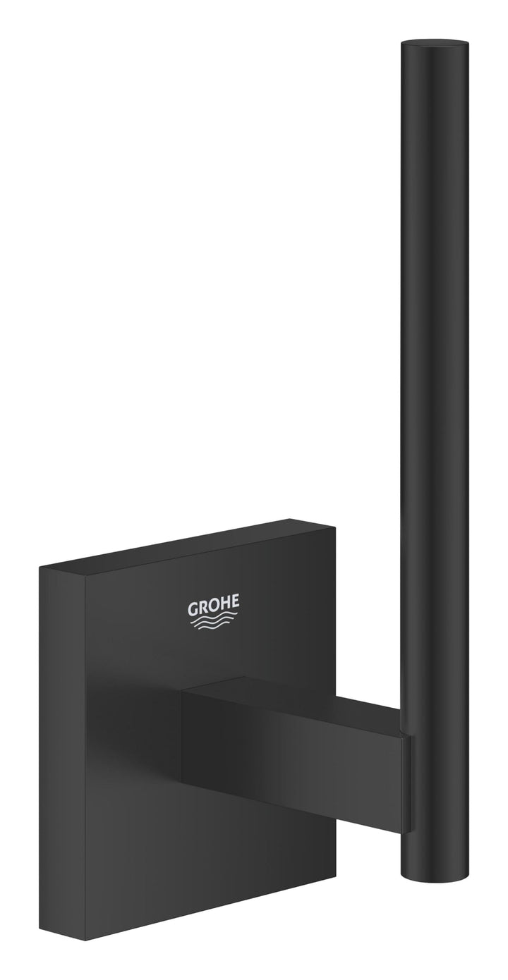 GROHE Start Cube, Ersatzrollenhalter WC zur Aufbewahrung ohne Bohren (Ersatz Klopapierhalter klebbar