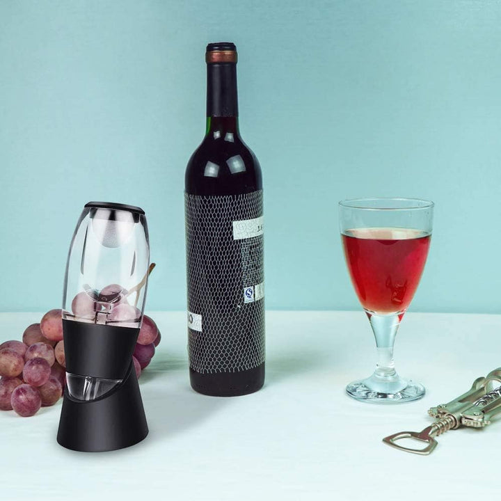Weinbelüfter Weindekanter Standfuss, Premium Wein-Dekantierer mit Venturieffekt, Wein Dekanter Dekan
