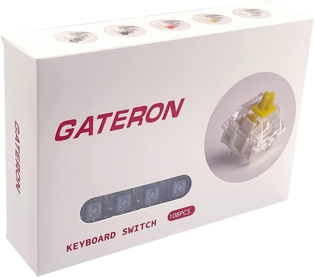 Gateron G Silver Pro Switches Vorgeschmierter 3-Pin RGB SMD Linear staubdichter Einzelfederschalter