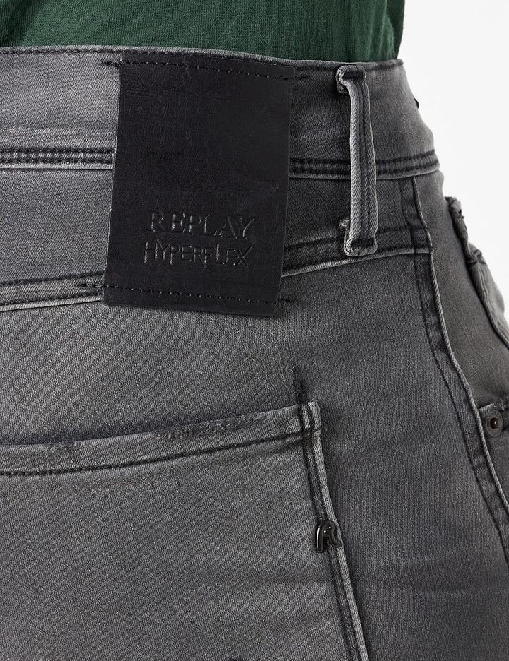 Replay Herren Jeans Anbass Hyperflex Re-Used Xlite 29W / 30L Grau (096 Medium Grey), 29W / 30L Grau