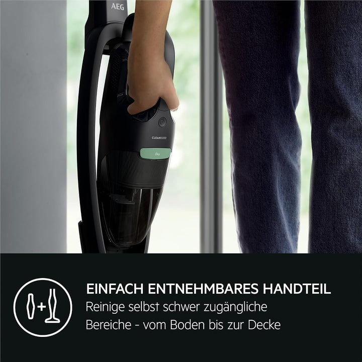AEG CLEAN 5000 Cordless Cleaner 2in1 ÖKO Akku-Staubsauger kabellos/Akku-Laufzeit: bis zu 50 Min. / F