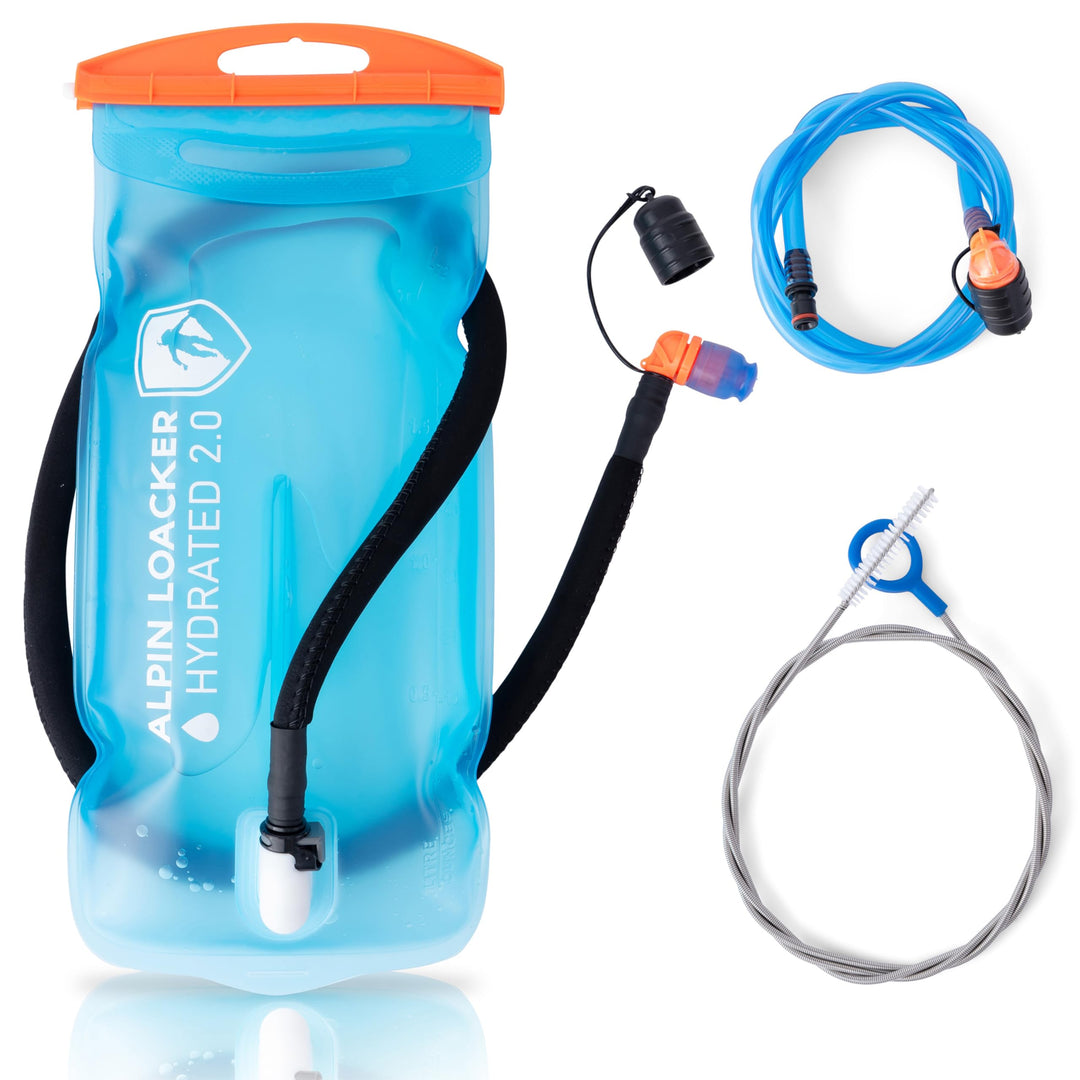 ALPIN LOACKER Outdoor Trinkblase mit Trinkschlauch für Sport und Outdoor I super leichte Wasserblase