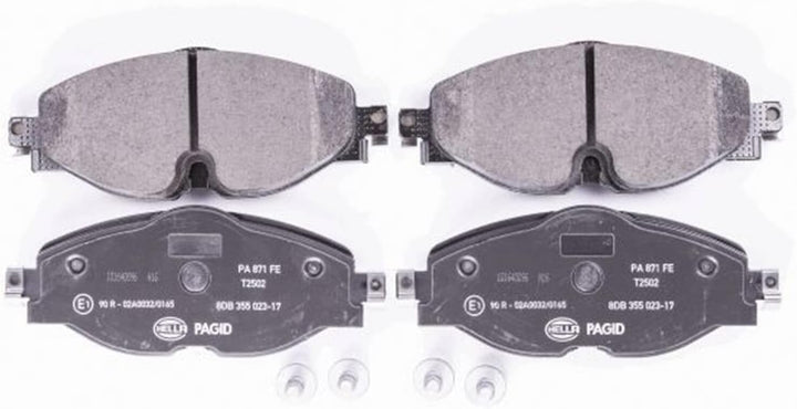 HELLA PAGID 8DB 355 023-171 Bremsbelagsatz - T2502 - Dicke/Stärke: 20.3mm - Bremssystem: TRW - für V